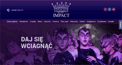 Desktop Screenshot of impact-taniec.pl